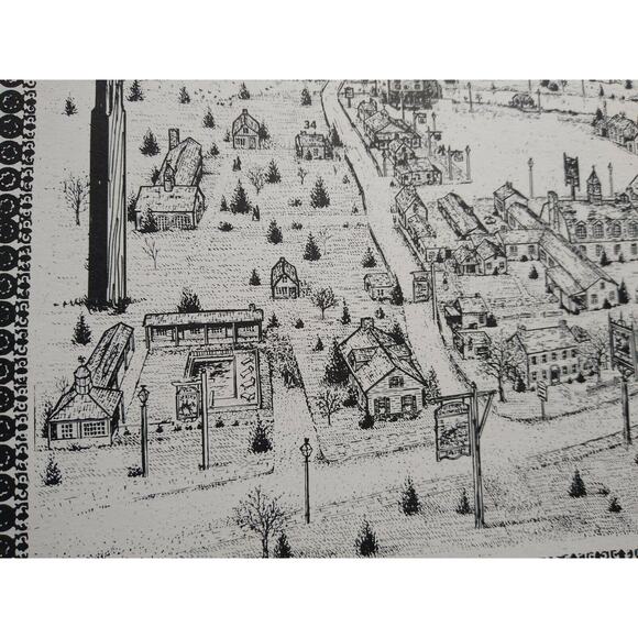 Smithville Village New Jersey Art Print Set Of 3 NJ Atlantic Historic Ed Sheetz - Picture 5 of 11